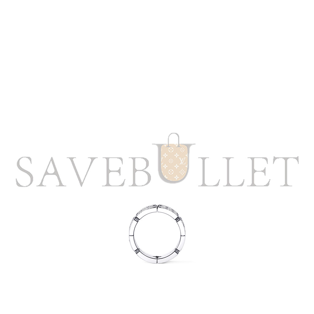 l**is V*t*n tumbler white gold and diamond ring q0l10a
